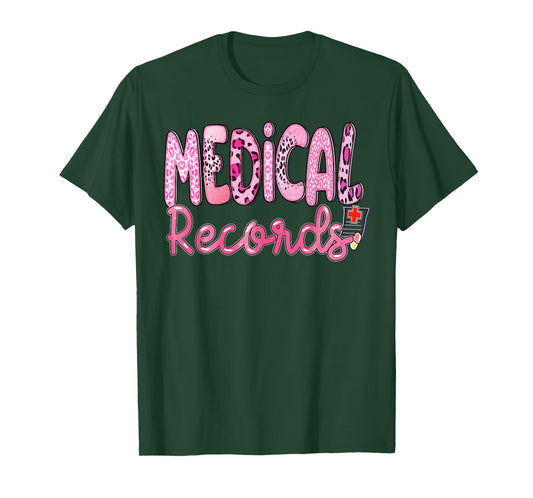Medical Records Valentines Medical Coder Doctor Healthcare T-Shirt