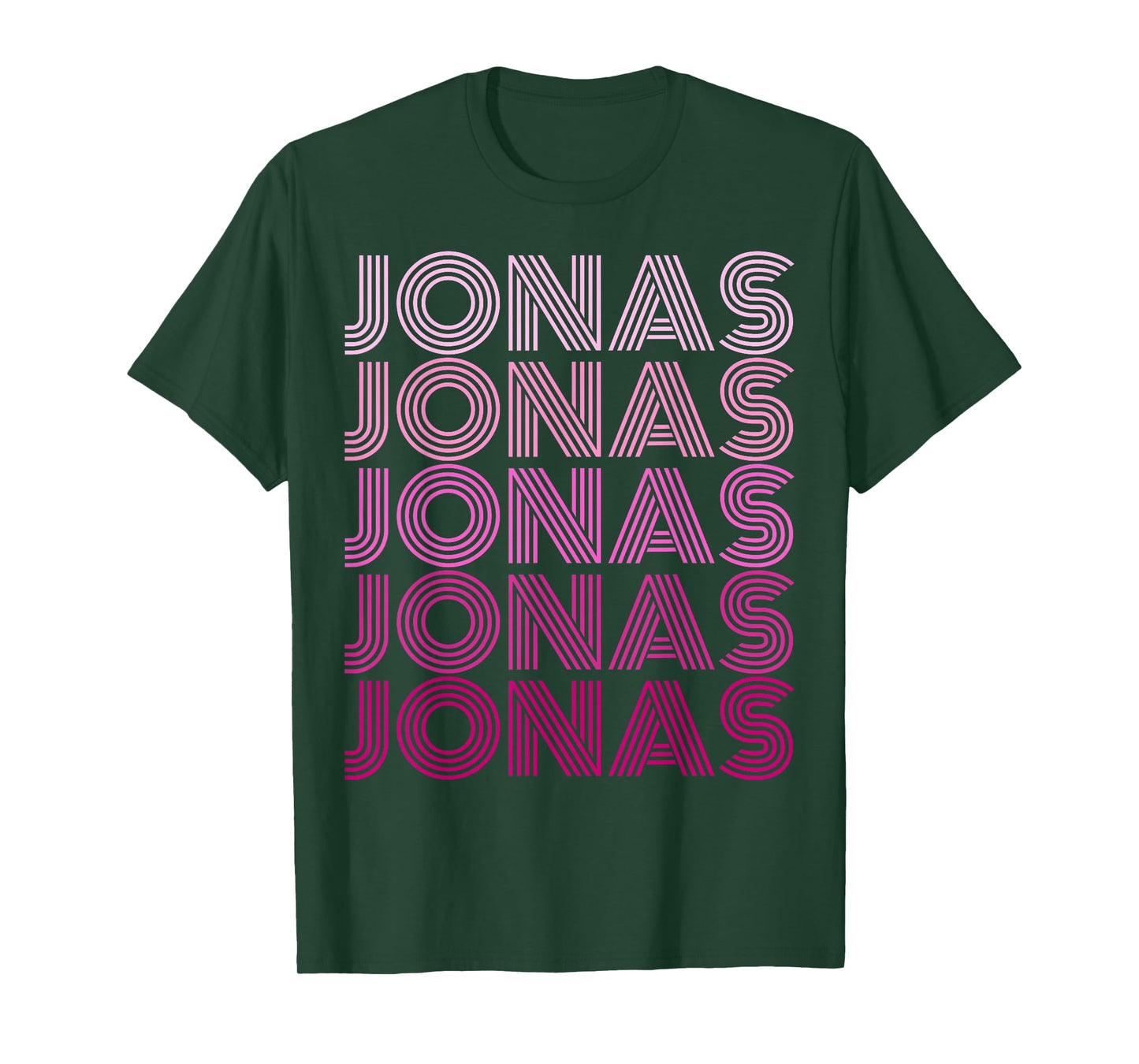 Retro Jonas First Name I Love Jonas 80's Vintage Birthday T-Shirt