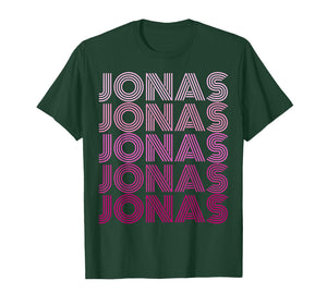Retro Jonas First Name I Love Jonas 80's Vintage Birthday T-Shirt