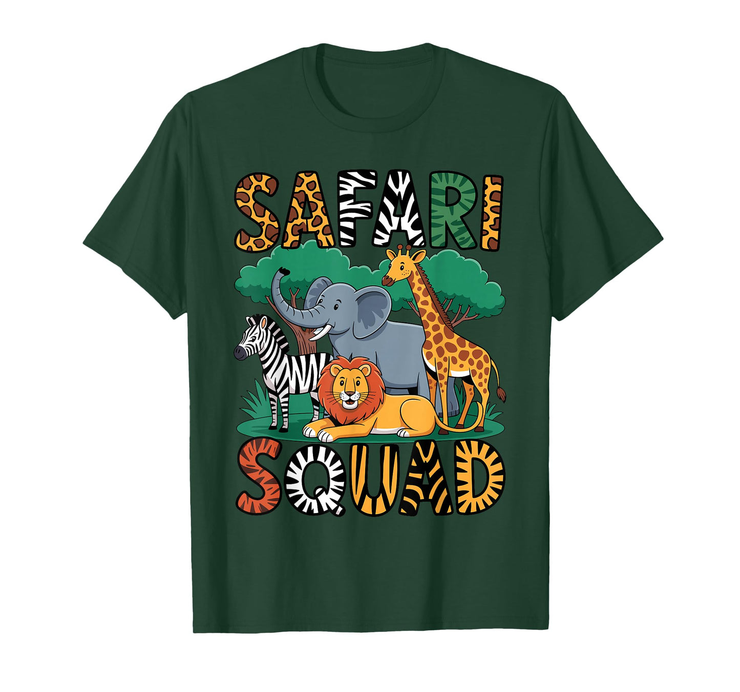 Funny Safari Costume for Kids Men Women Africa Safari Lover T-Shirt
