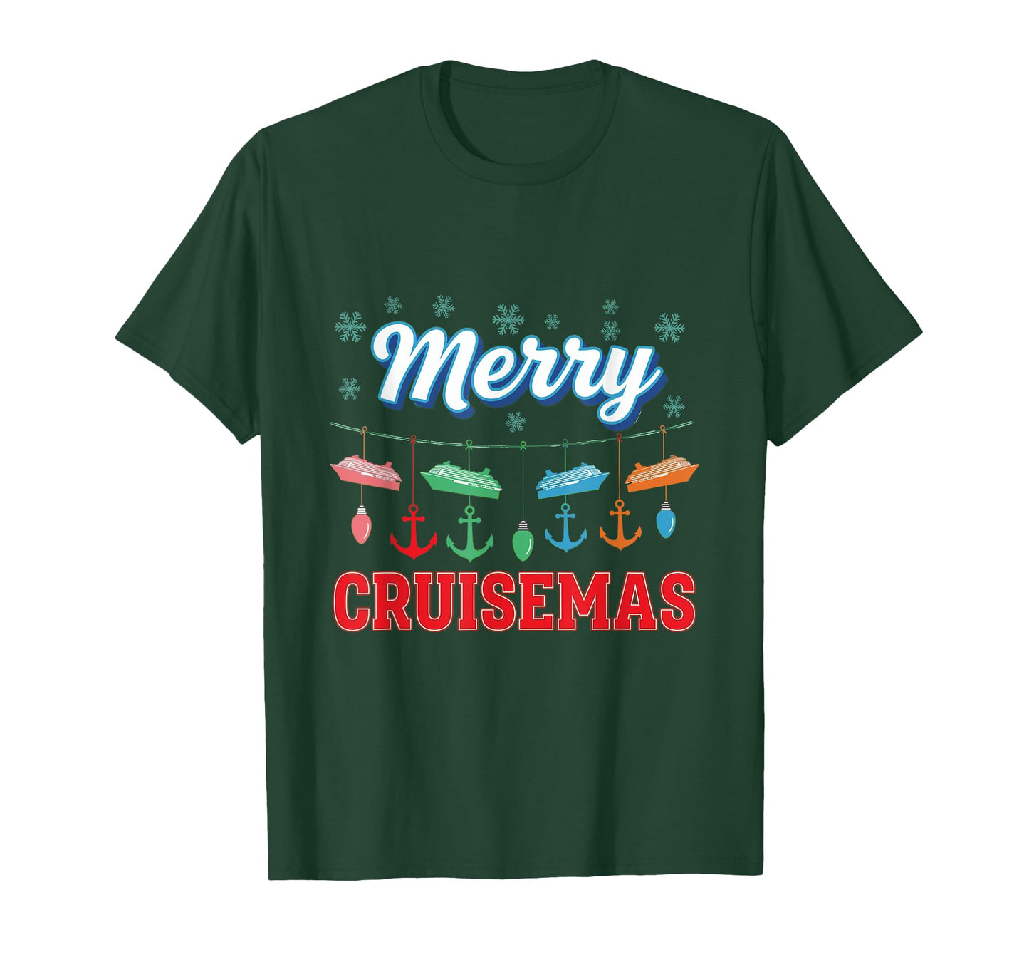 Merry Cruisemas Family Christmas Cruise 2025 Ship Cruisin T-Shirt