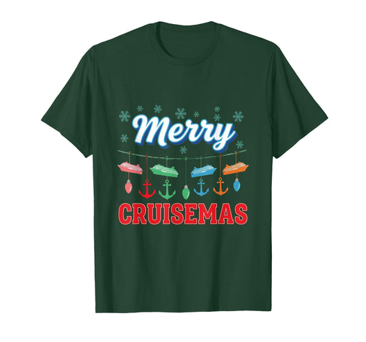 Merry Cruisemas Family Christmas Cruise 2025 Ship Cruisin T-Shirt