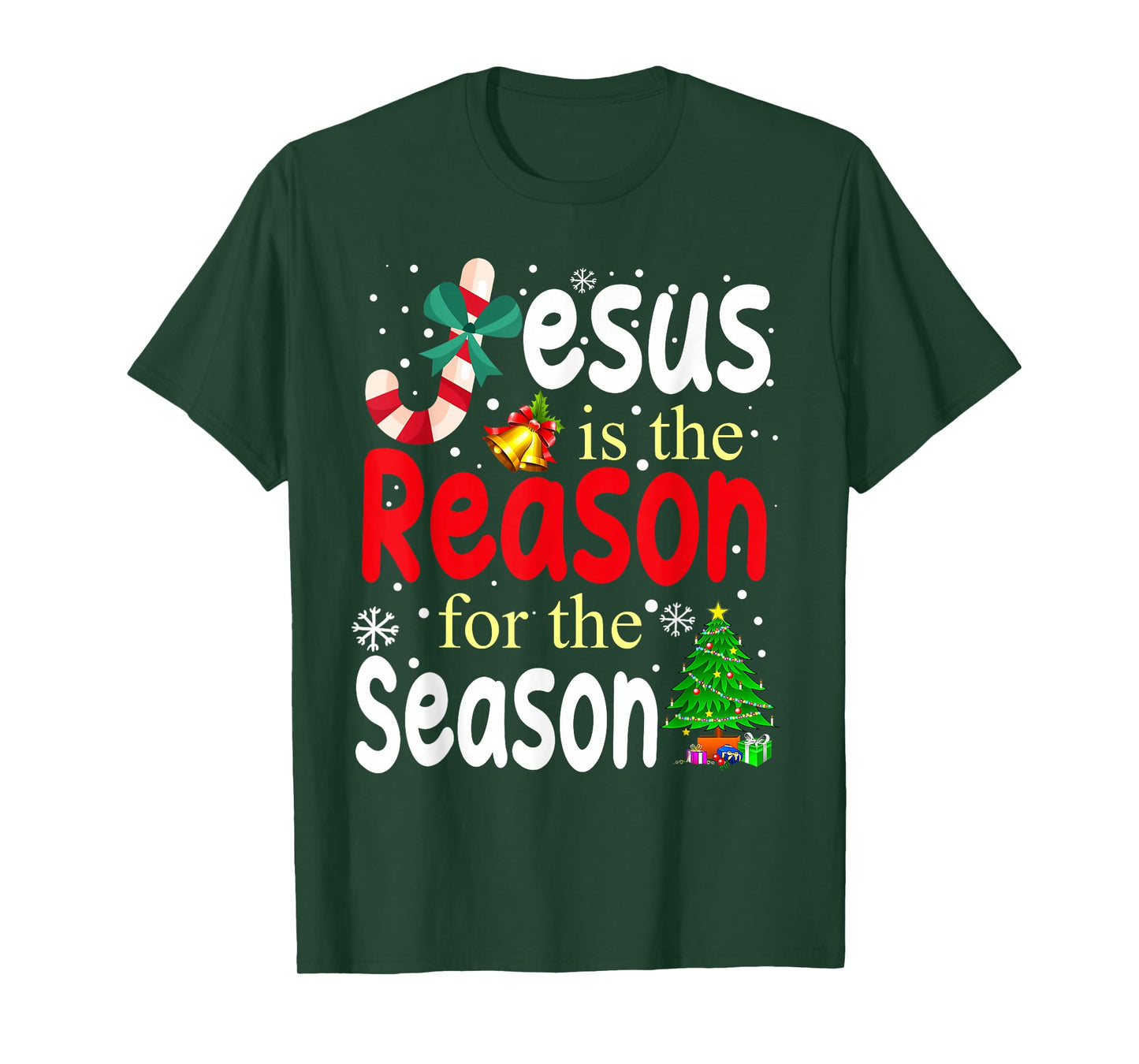Jesus is The Reason for The Season Christian Christmas Xmas T-Shirt
