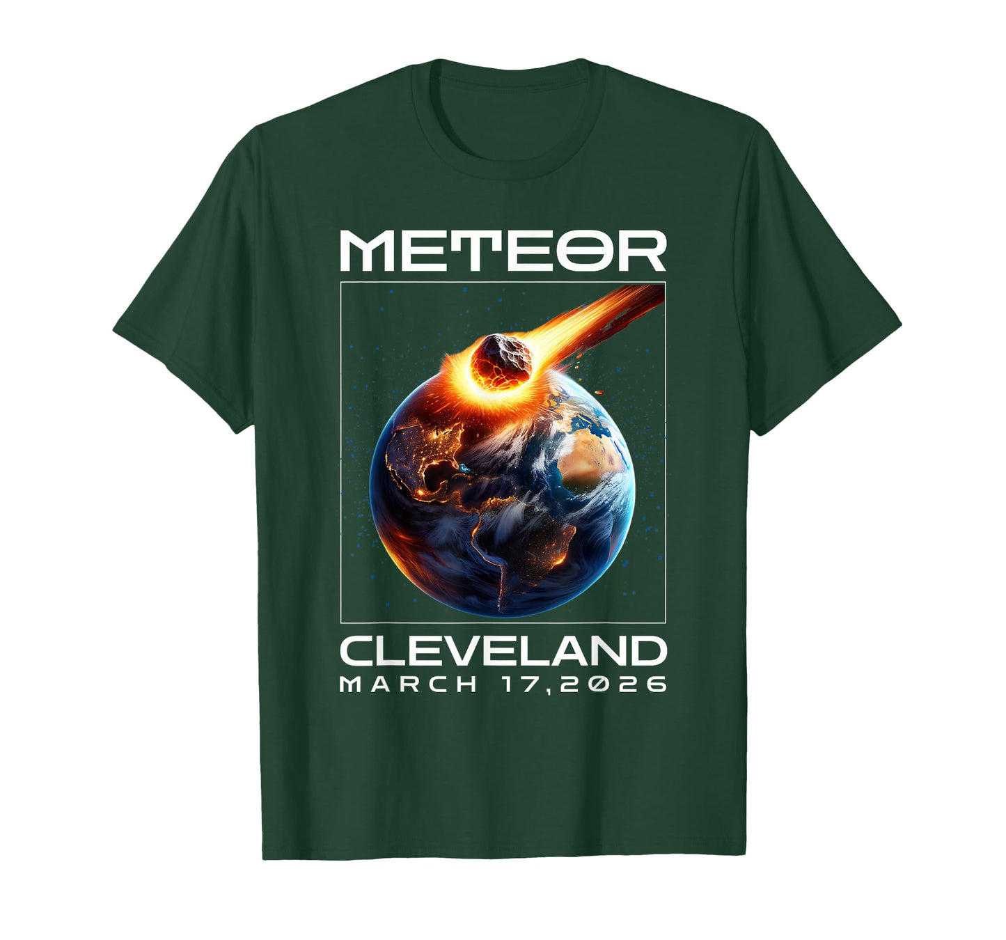 Cleveland, March 17, 2026 for Meteor Lovers Astronomical T-Shirt