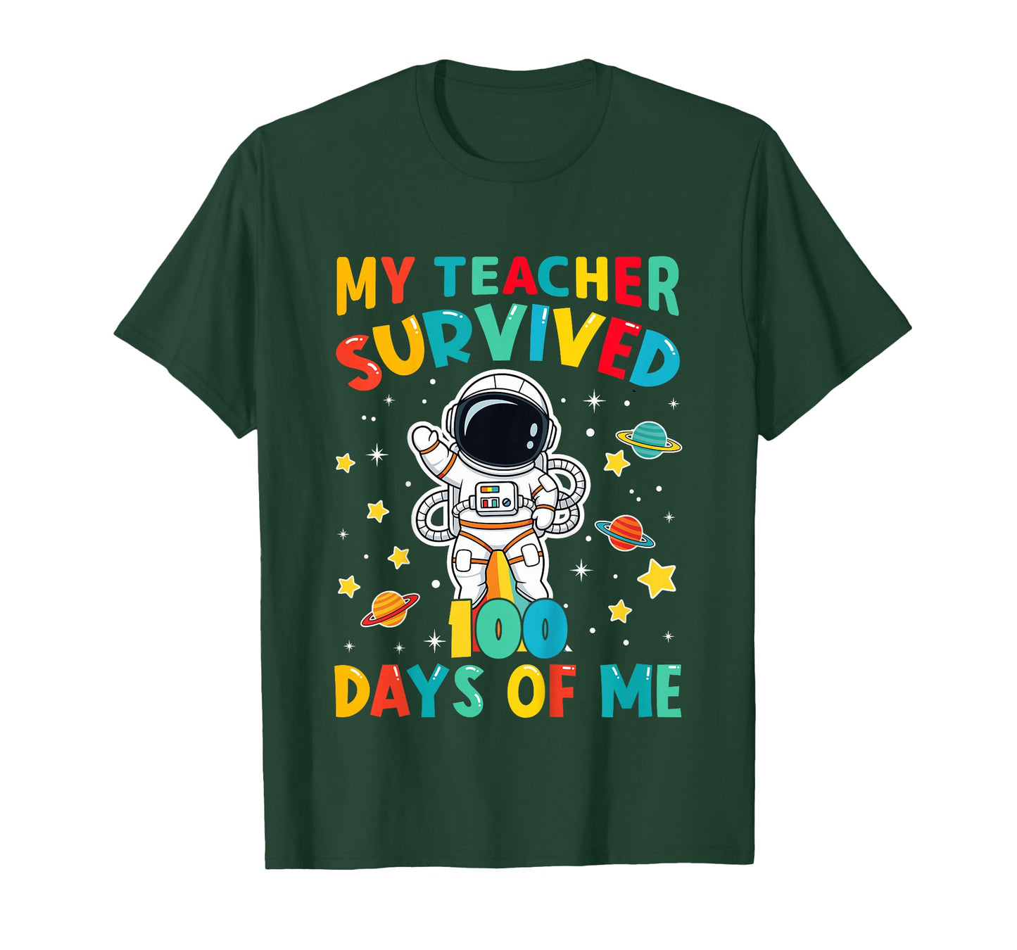 My Teacher Survived 100 Days of Me 100th Day of School Boys T-Shirt