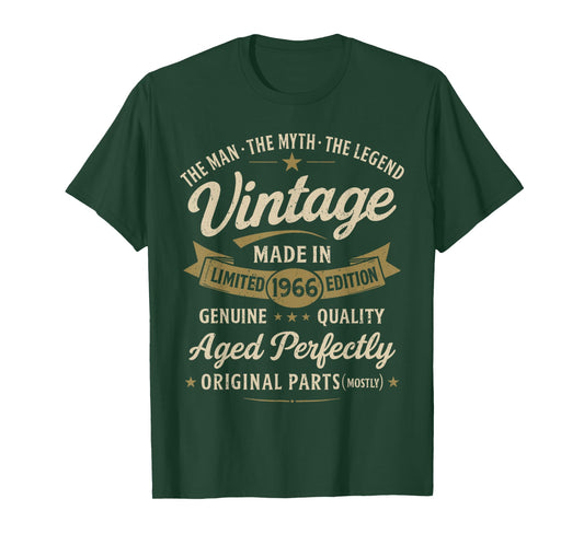 60th Birthday Gift Vintage 1966 Men Funny 60 Years Old 1966 T-Shirt