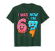 I was 6 Now I'm 7 Years Old Birthday 67 Ice Cream Drip Kids T-Shirt
