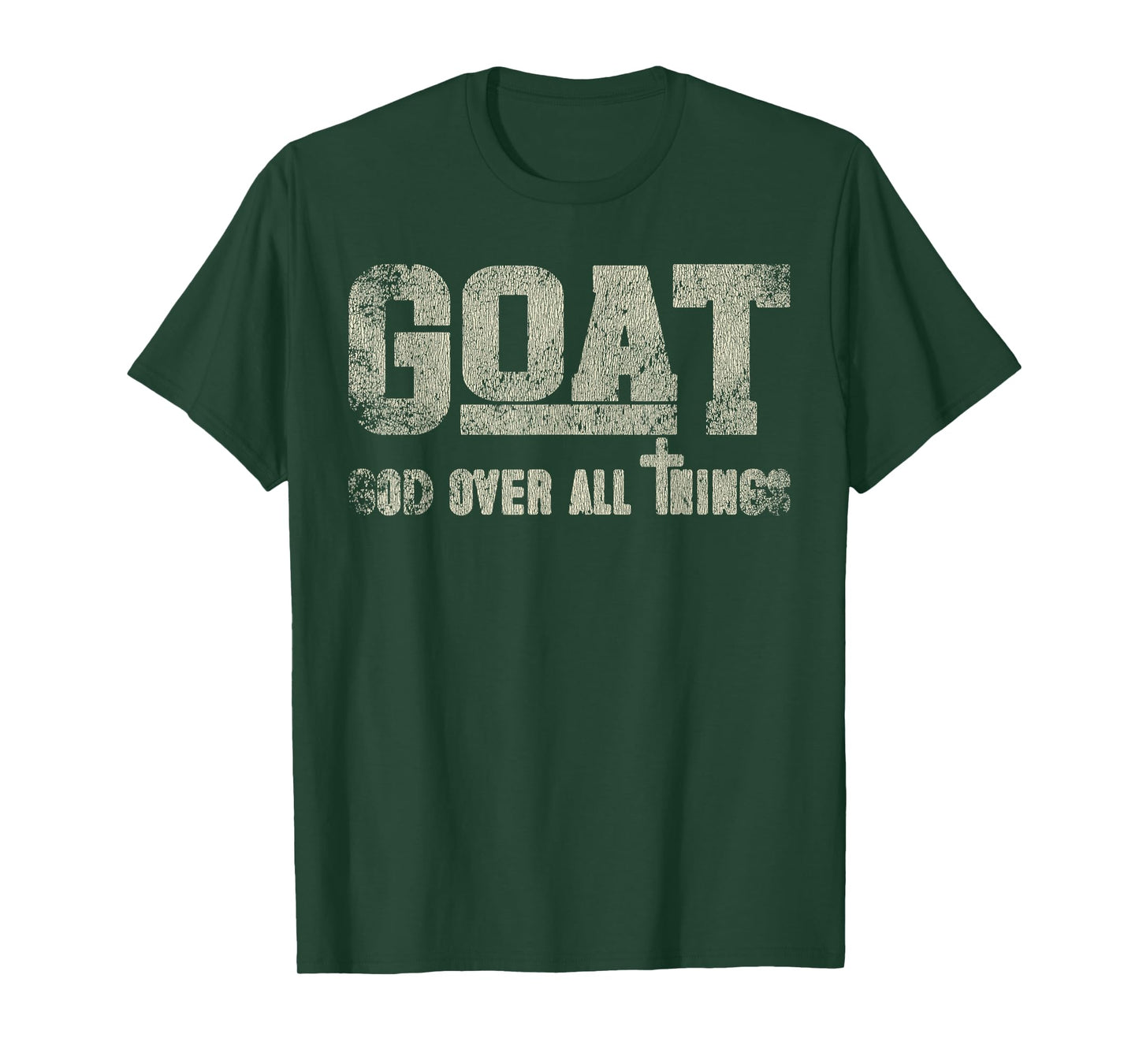 Vintage Retro Style God Over All Things T-Shirt