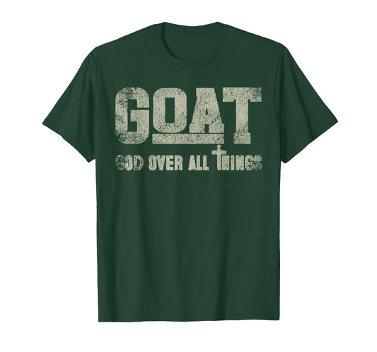 Vintage Retro Style God Over All Things T-Shirt