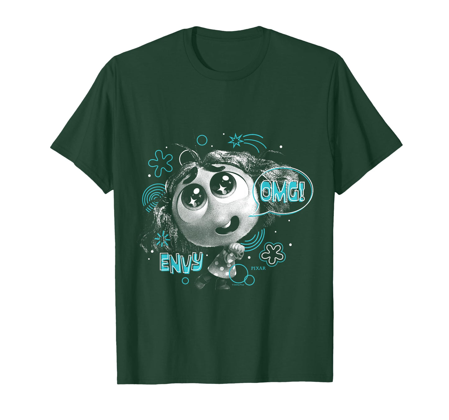 Inside Out 2 - Envy Doodle Portrait T-Shirt