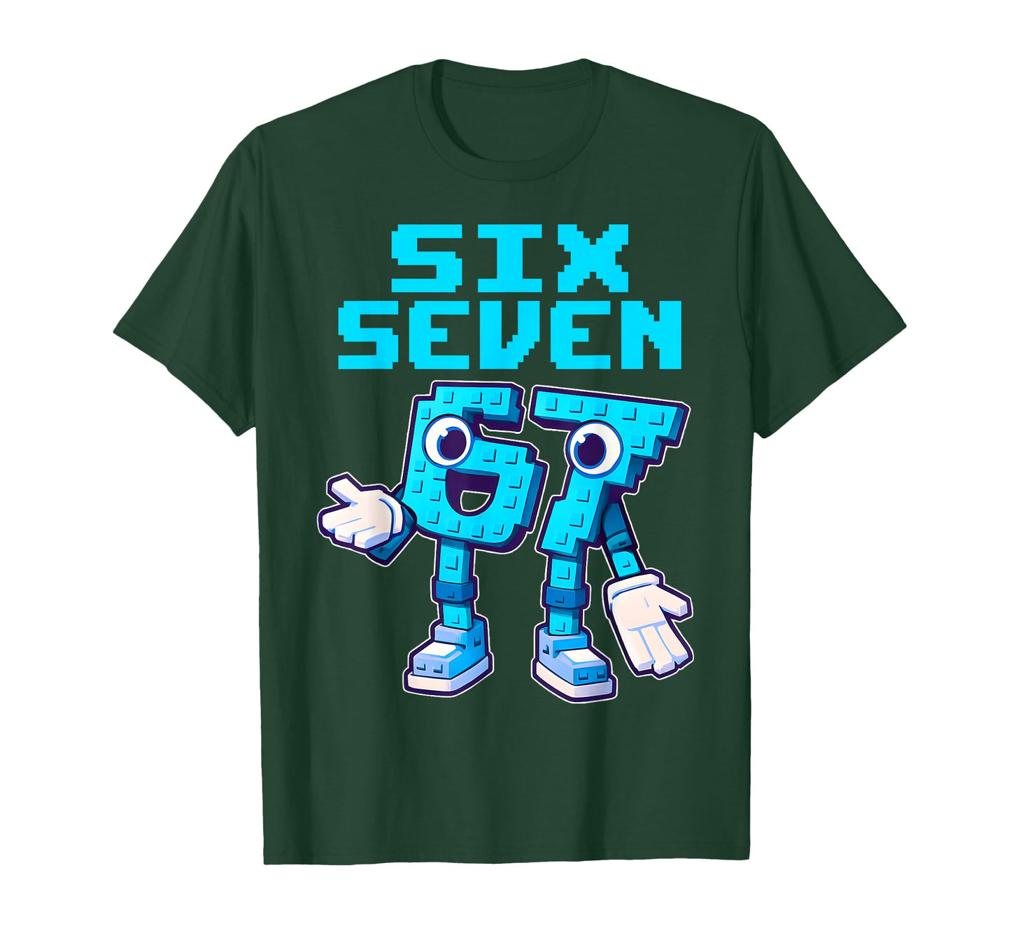 67 Six Seven 6-7 - Funny Italian Brainrot Kids Gaming Meme T-Shirt