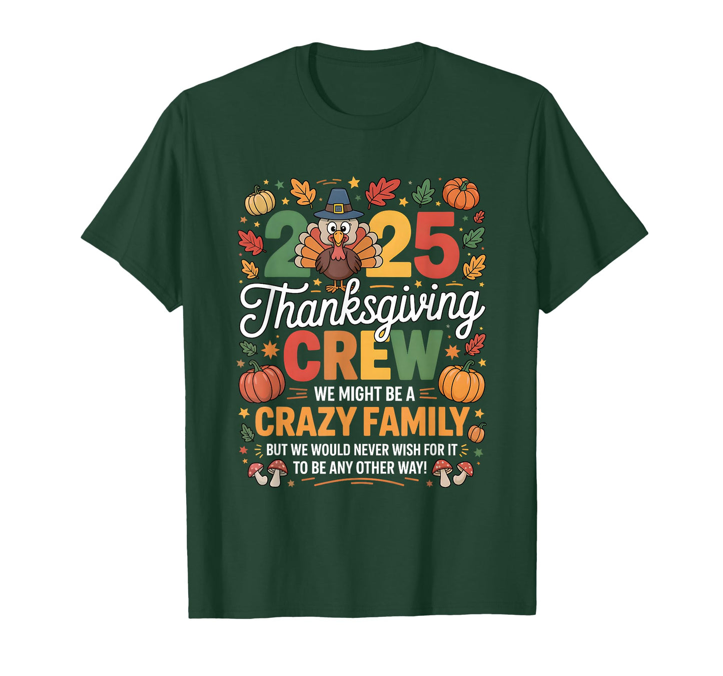 Thanksgiving Family Matching Turkey Reunion 2025 Thankful T-Shirt