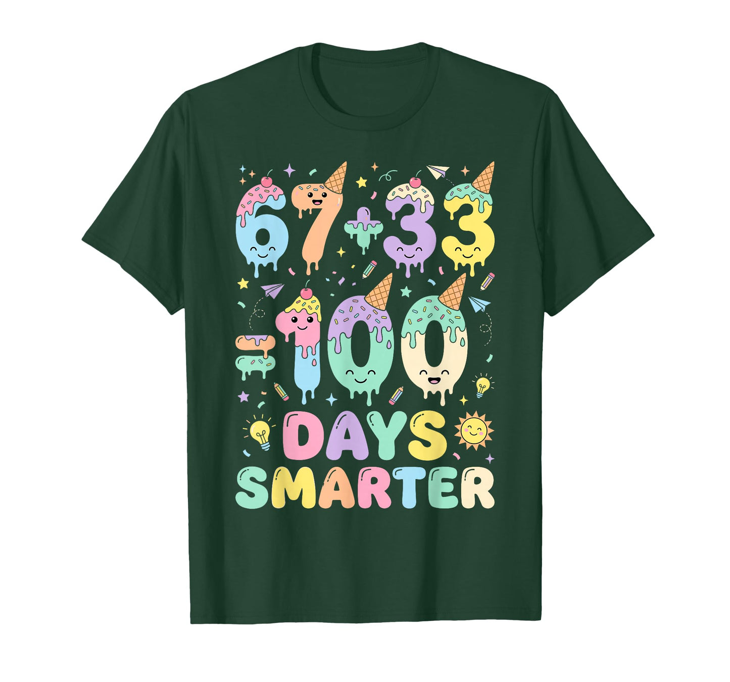 Funny 100th Day of School 67 Meme 100 Days Smarter Boys Girl T-Shirt