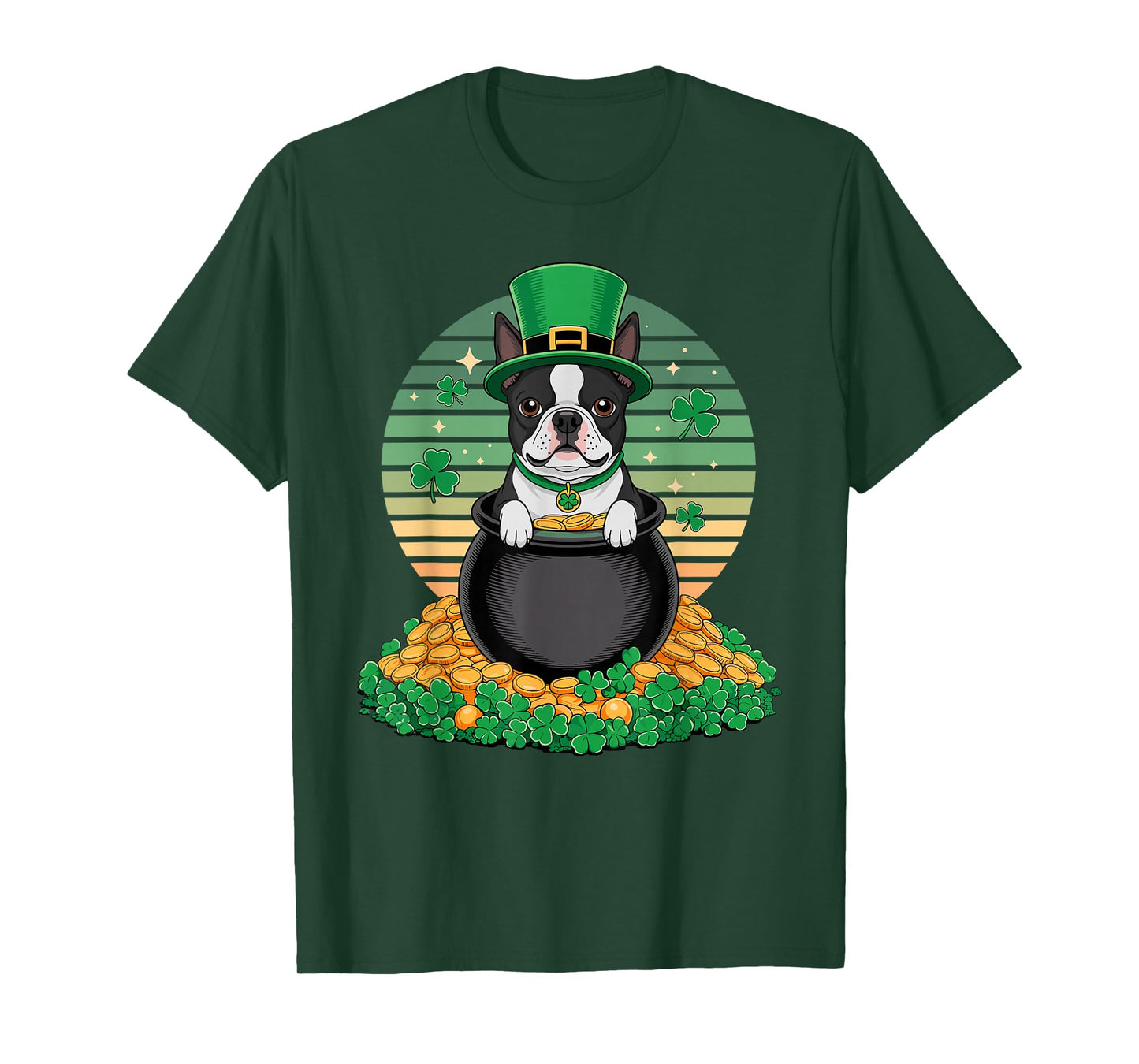 Lucky St. Patrick's Day Boston Terrier T-Shirt