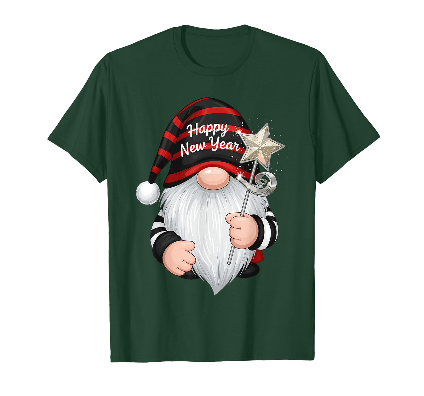 Fun NYE Gnome Shirts for Women, Happy New Year 2026 Party T-Shirt
