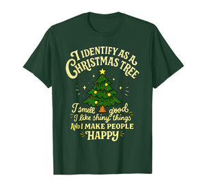 Funny I Identify as a Christmas Tree T-Shirt