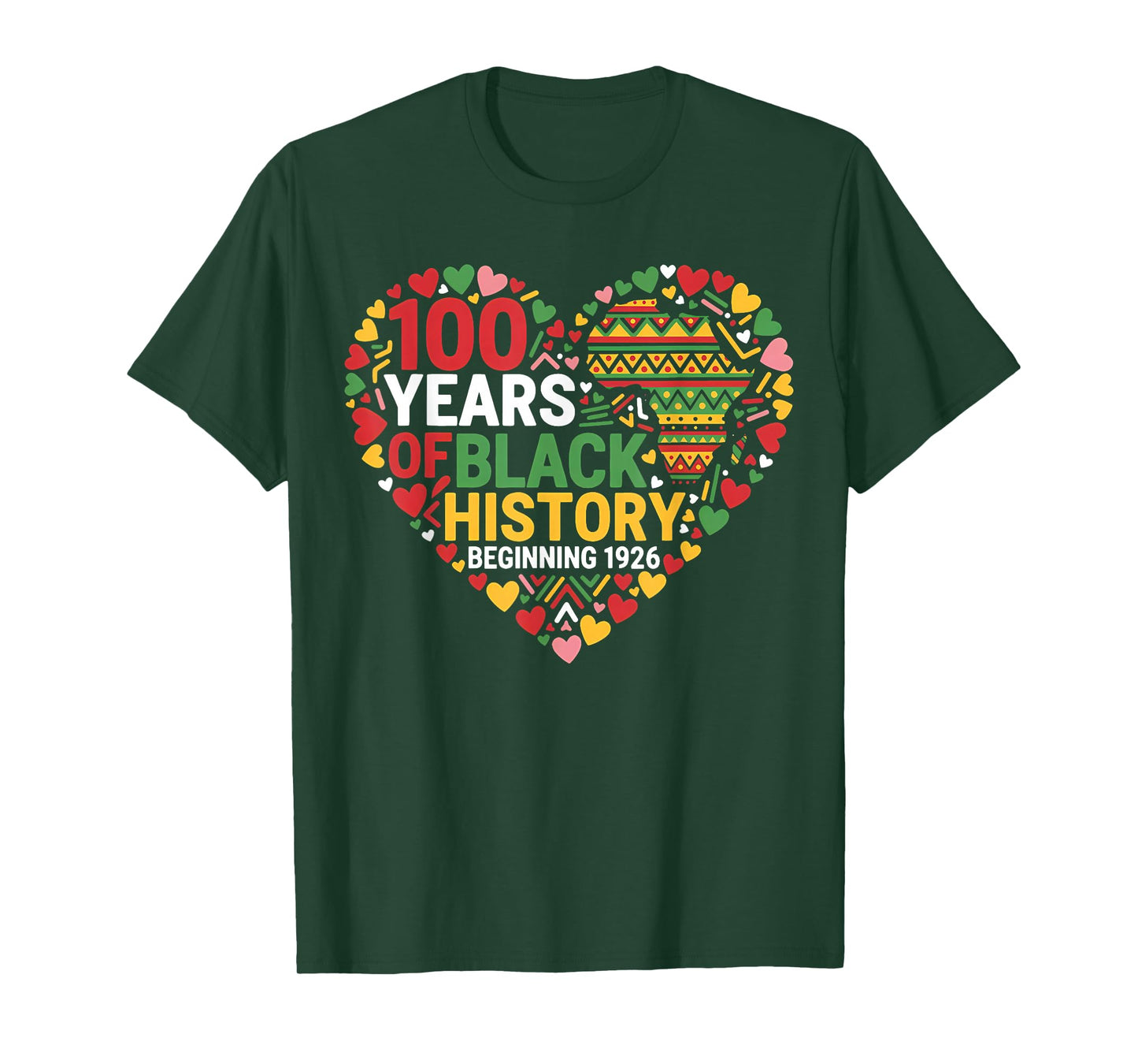 100 Years of Black Excellence 1926 2026 Black History Month T-Shirt
