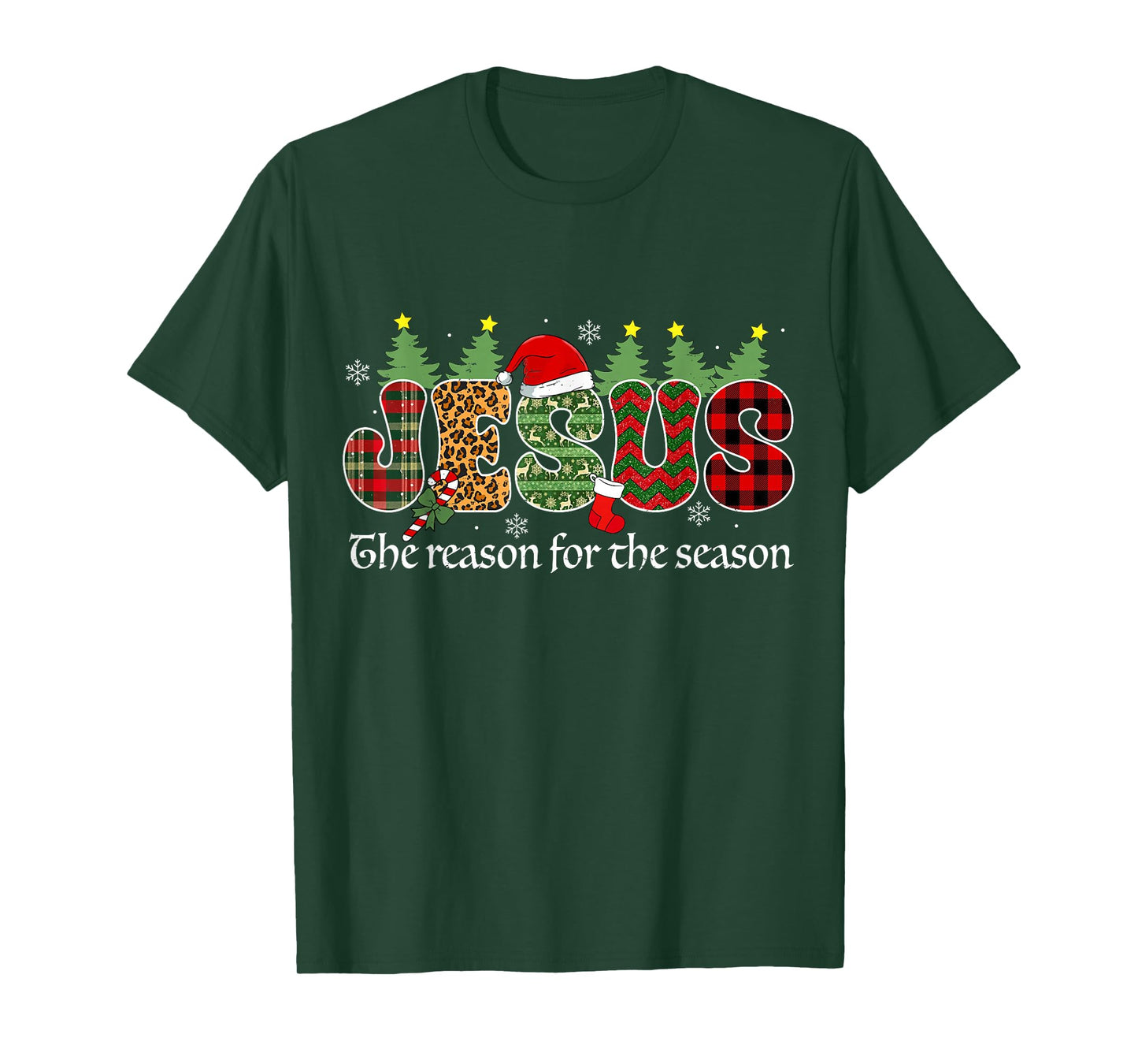 Xmas Jesus is The Reason for The Season Christmas Christian T-Shirt