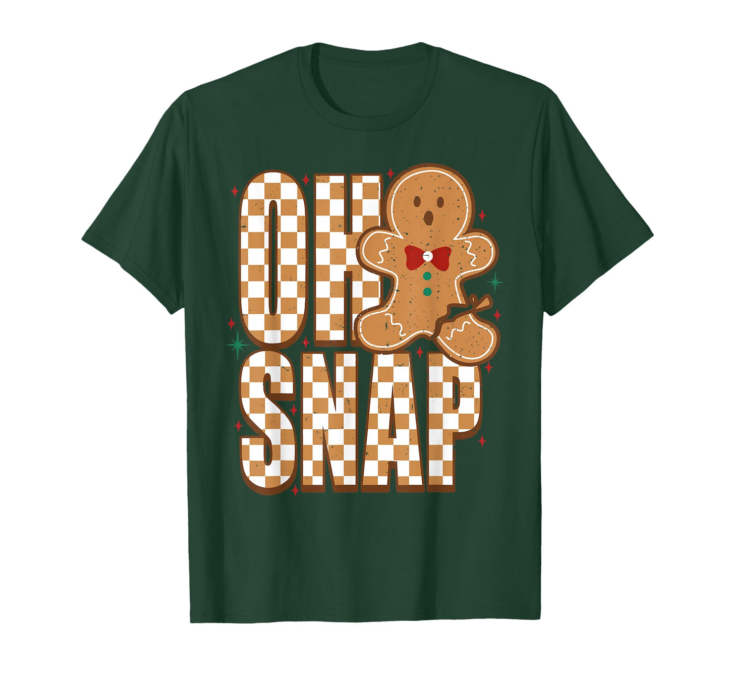 Oh Snap Gingerbread Man Funny Christmas Xmas Men Women Kids T-Shirt