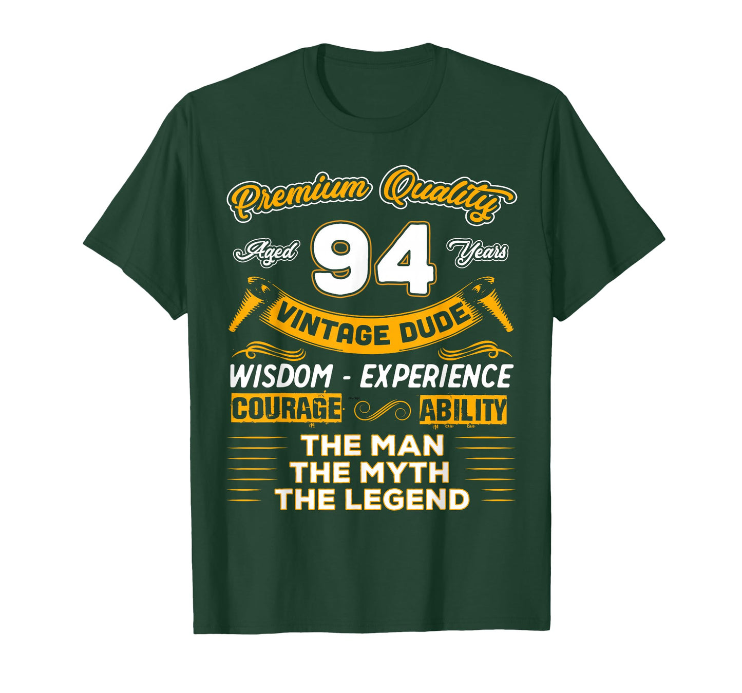 Vintage Man Myth Legend 94th Birthday Gift for 94 Years Old T-Shirt