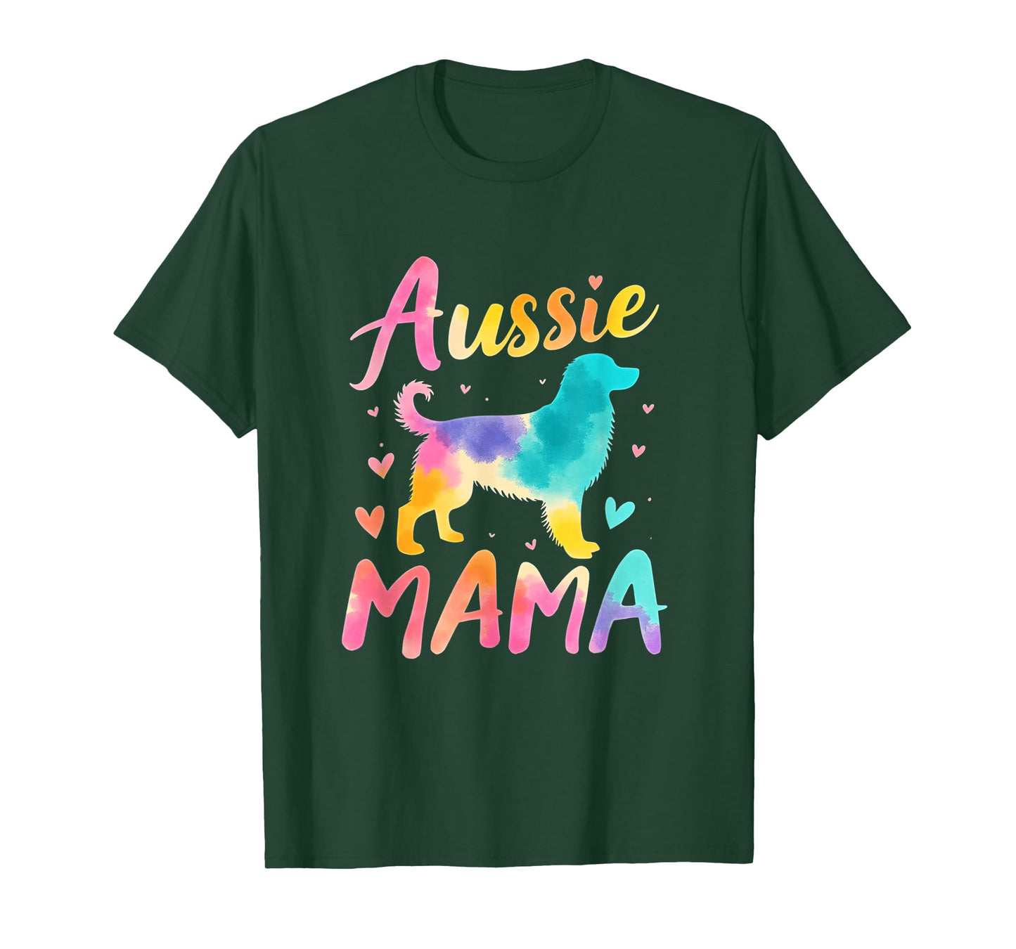 Australian Shepherd Mama Colorful Australian Shepherd Mom T-Shirt