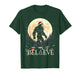 Sasquatch Santa Christmas Tree Lights Funny Xmas Boys Men T-Shirt