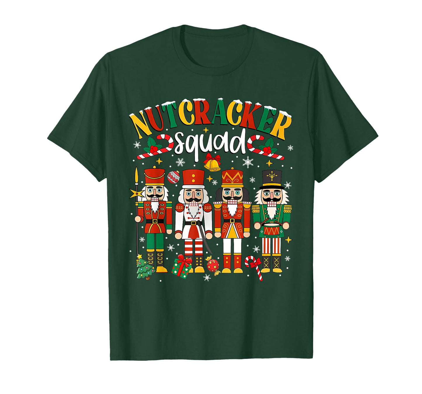 Christmas Nutcracker Squad Ballet Dance Women Kid Girls Xmas T-Shirt