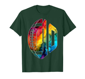 Number 10 Years Football 10TH Birthday T-Shirt