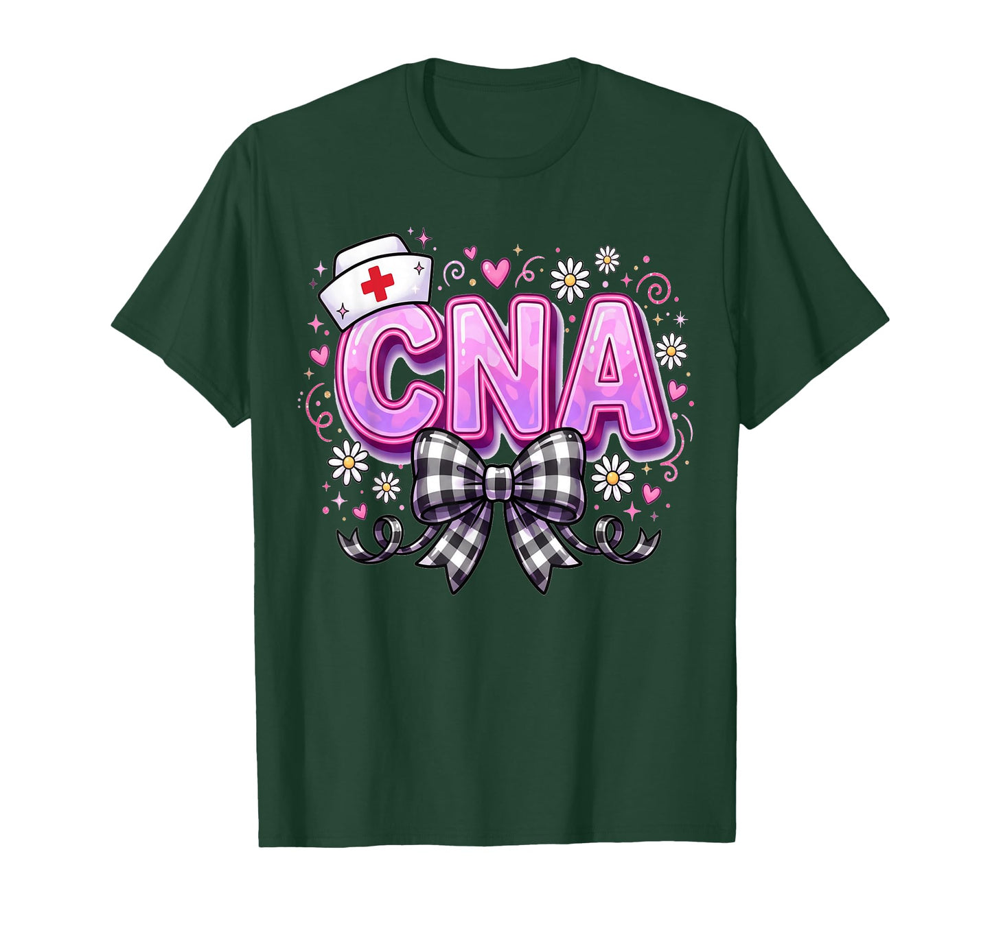 Hearts Certified Nursing Assistant Nurse CNA Valentines T-Shirt