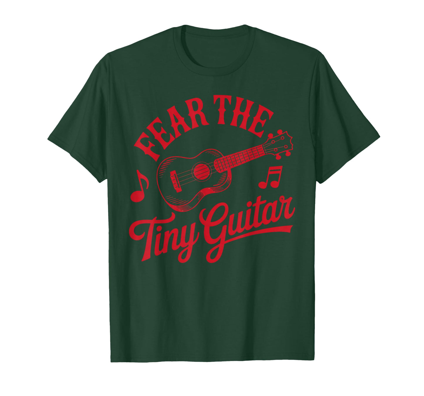 Fear The Tiny Guitar Musician Music Uke Hawaiian Ukulele T-Shirt