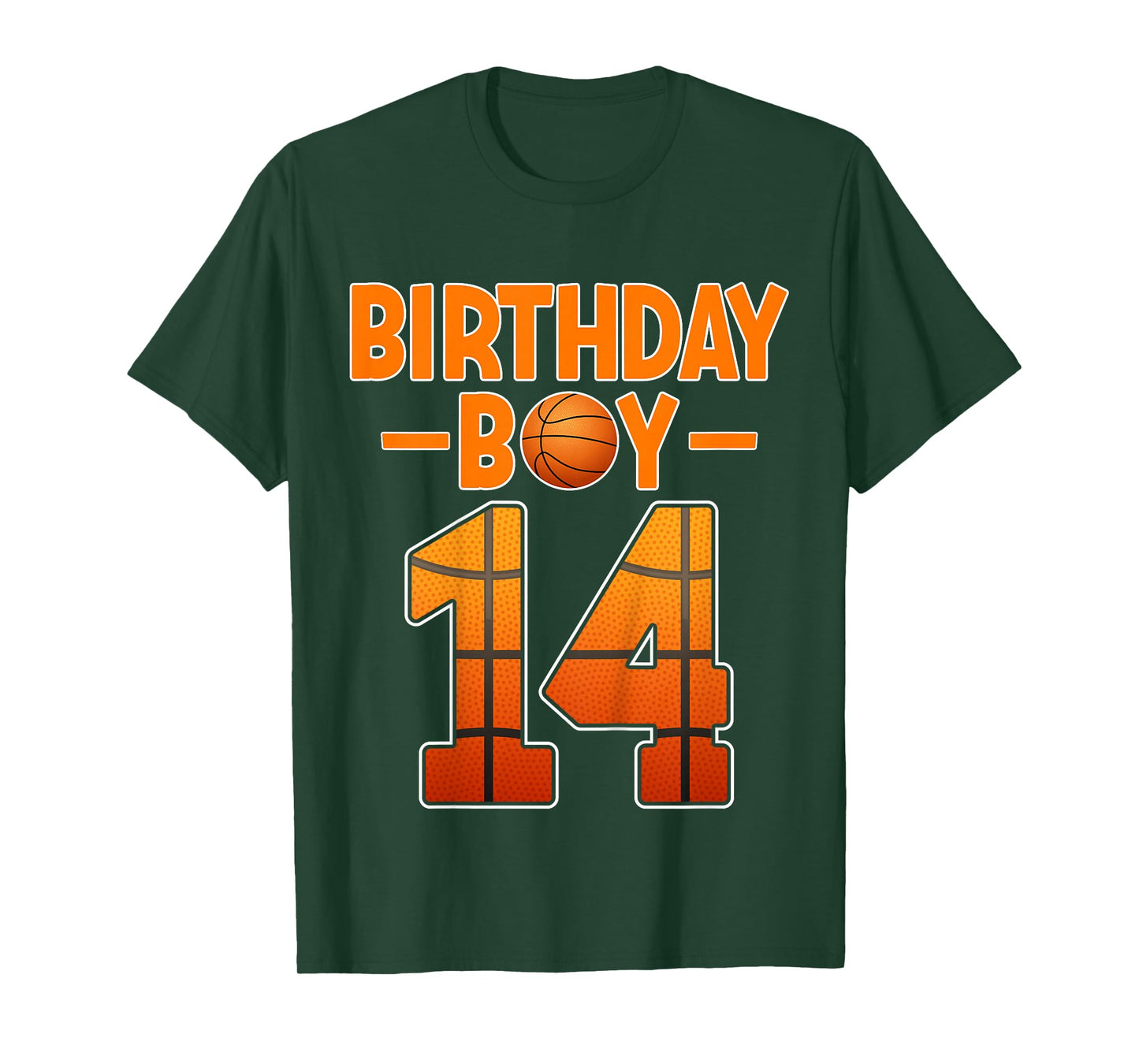 Kids 14 Years Old Basketball Player 14th Birthday Boy T-Shirt