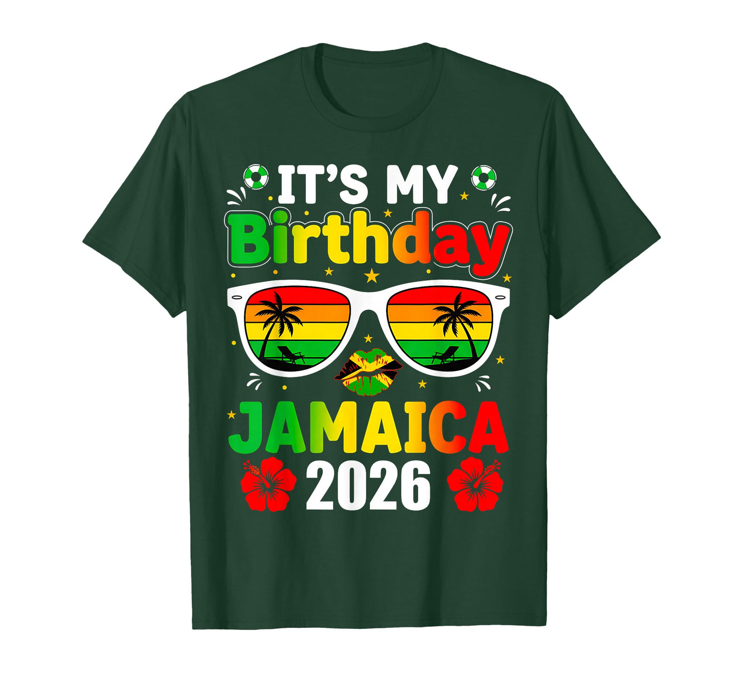 Jamaica Vacation 2026 Birthday Squad Family Trip Crew T-Shirt