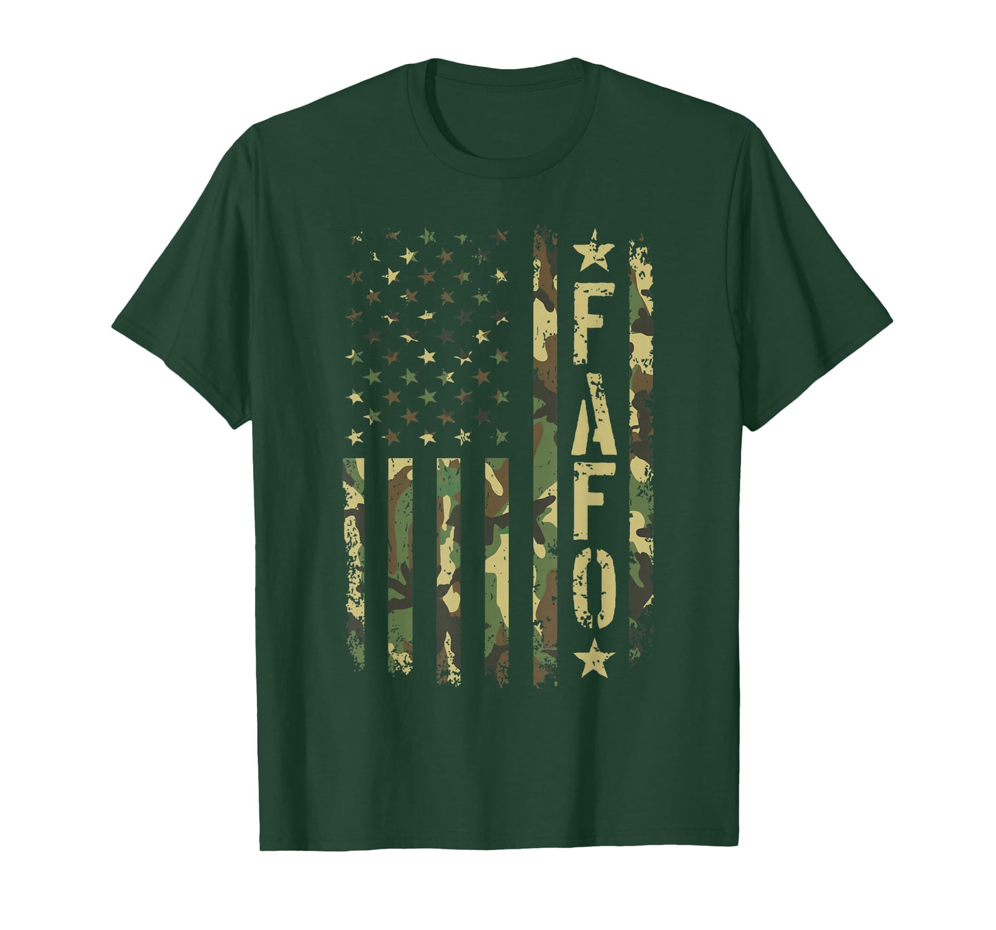 FAFO Funk Around and Find Out, FAFO Camo US Flag Vintage T-Shirt