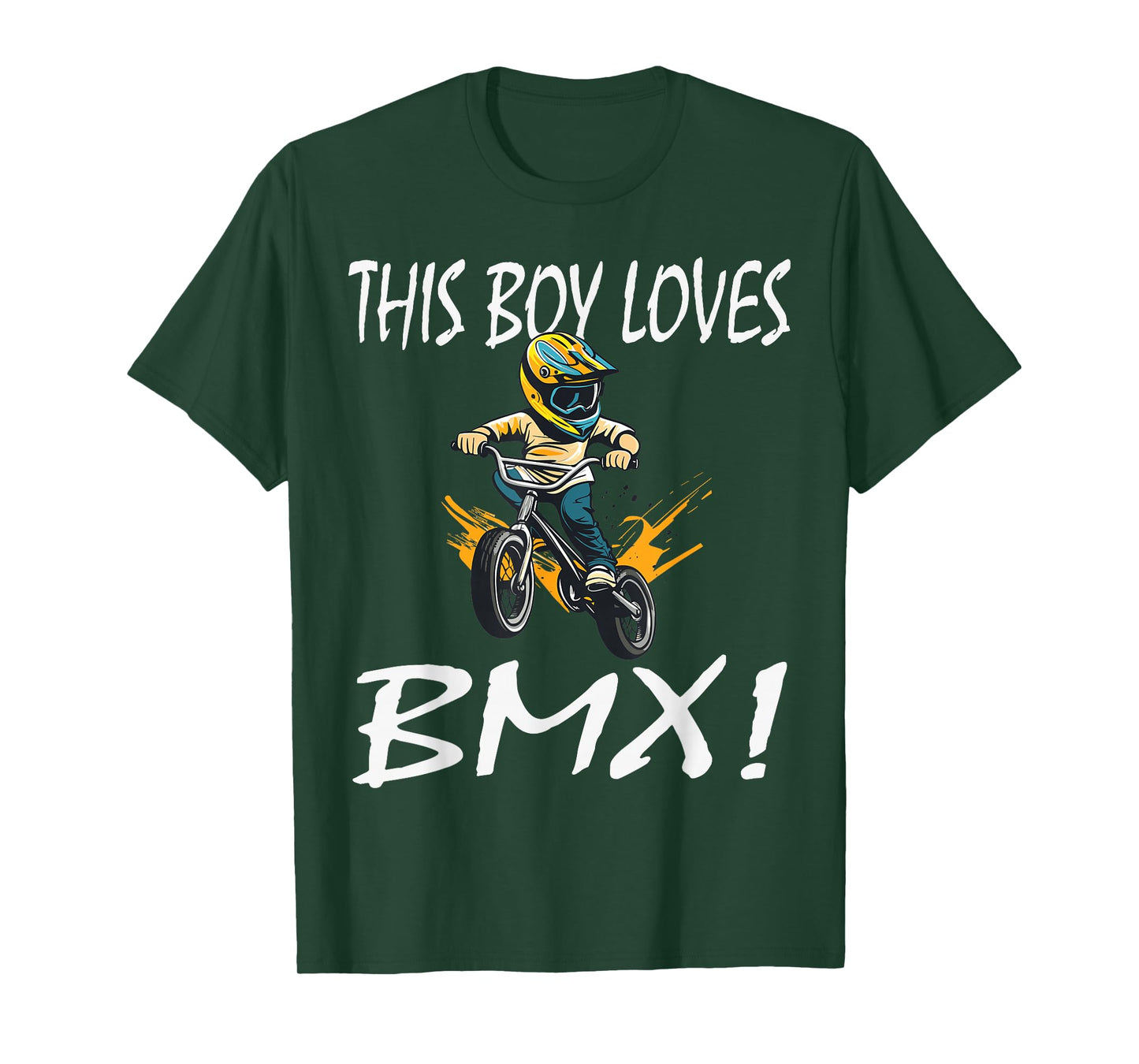This boy Loves BMX, Kids BMX T-Shirt