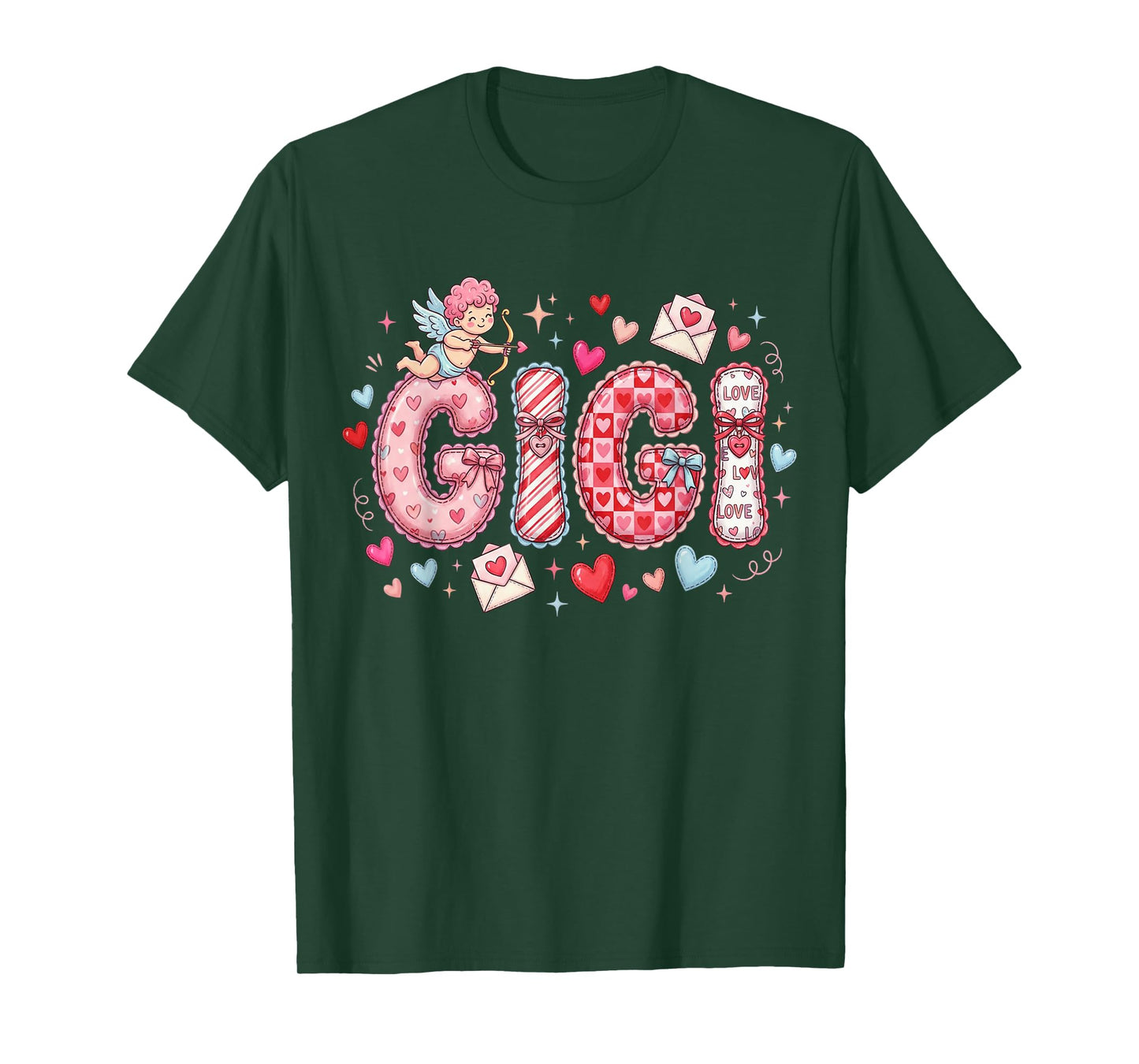 Mama Gifts Mother Love Granny Hearts Gigi Valentine Grandma T-Shirt
