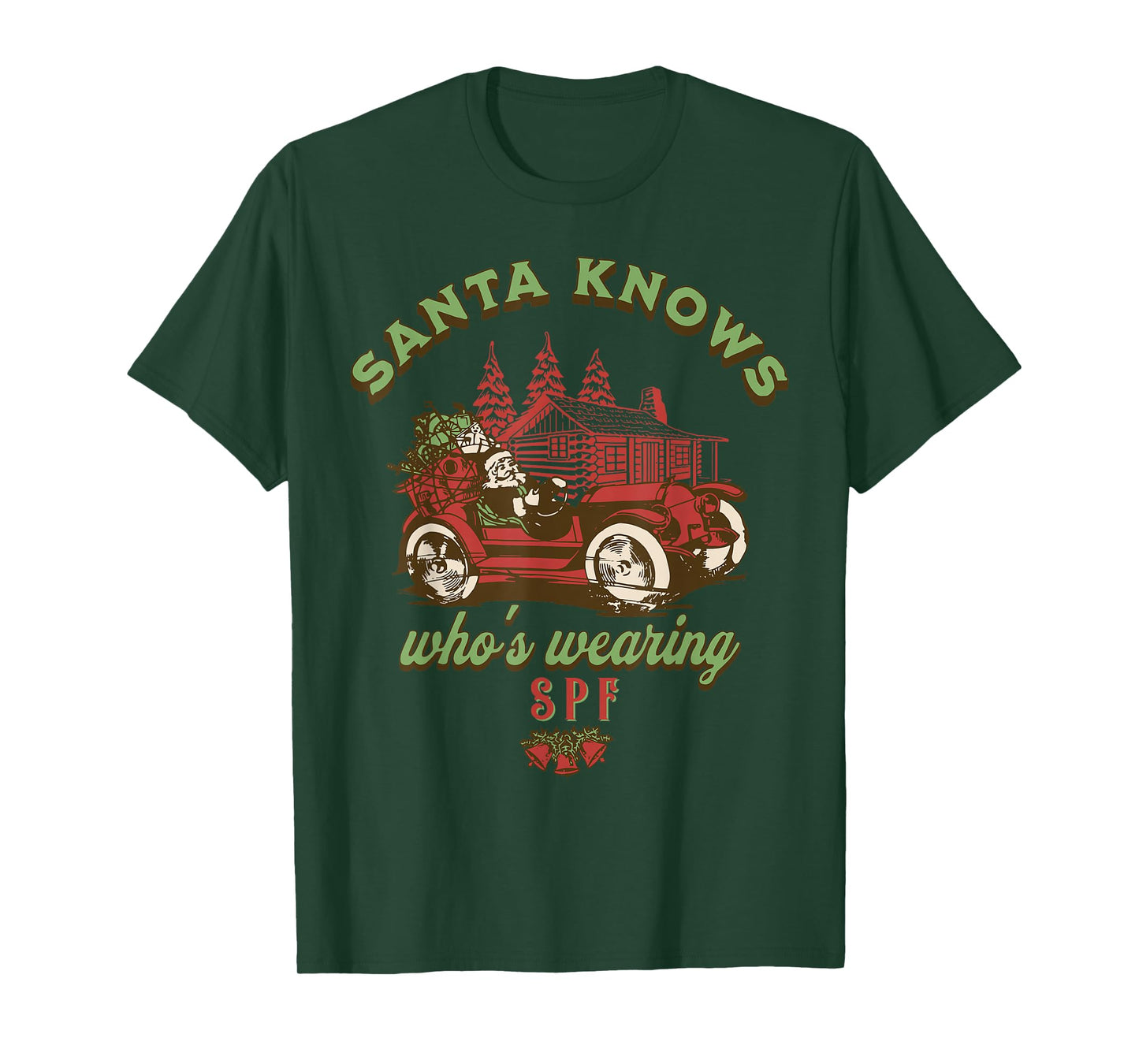 SPF Esthetician Holiday Christmas Skin Therapist Dermatology T-Shirt
