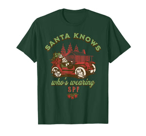 SPF Esthetician Holiday Christmas Skin Therapist Dermatology T-Shirt