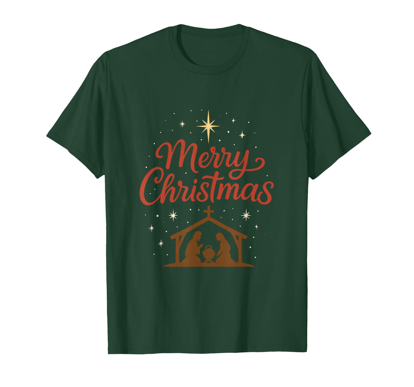 Merry Christ Mas Christian Christmas Jesus Christmas Family T-Shirt