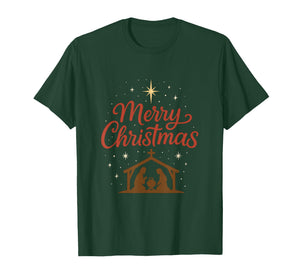 Merry Christ Mas Christian Christmas Jesus Christmas Family T-Shirt