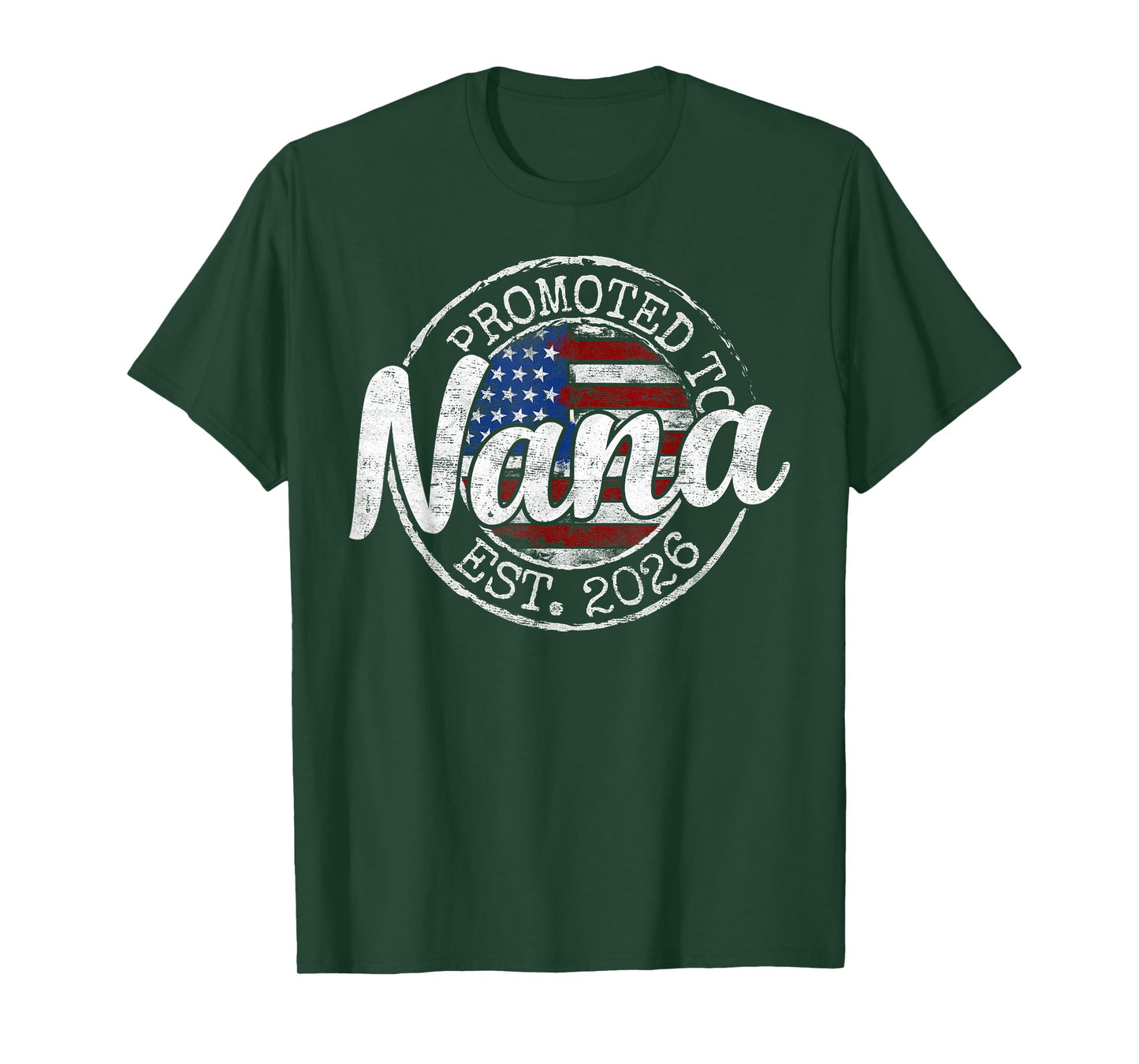 Promoted to Nana Est 2026 Stamp First Time Grandma to Be T-Shirt