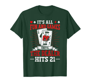 Blackjack Black Jack Funny Casino Card Game T-Shirt