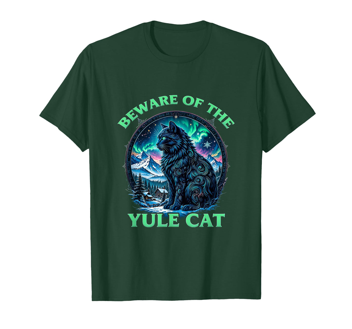 Yule Cat Icelandic Christmas Vintage Beware Jolakotturinn T-Shirt