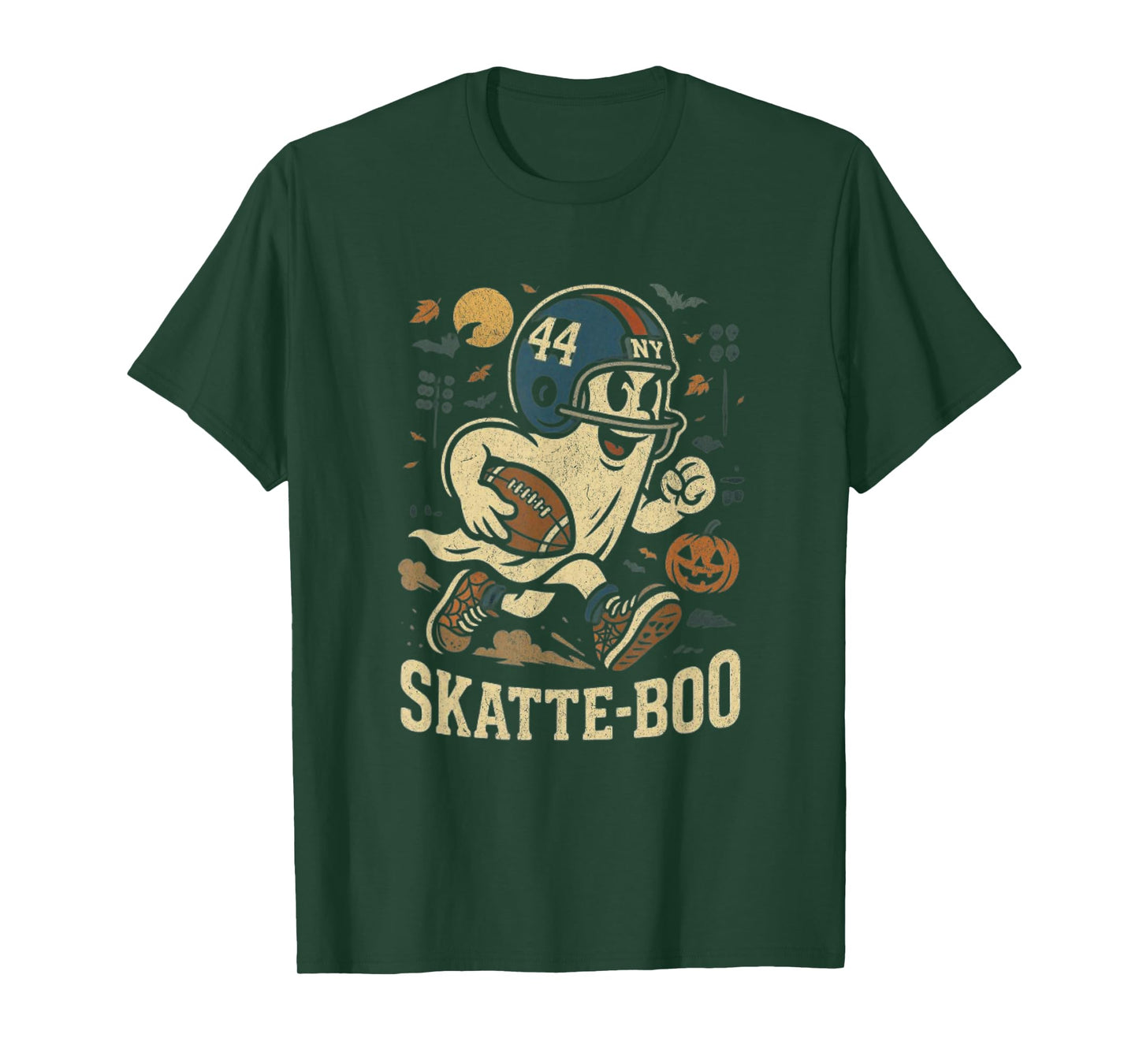Vintage Cam Skattebo Skatte-Boo Cute Ghost Football Lovers T-Shirt