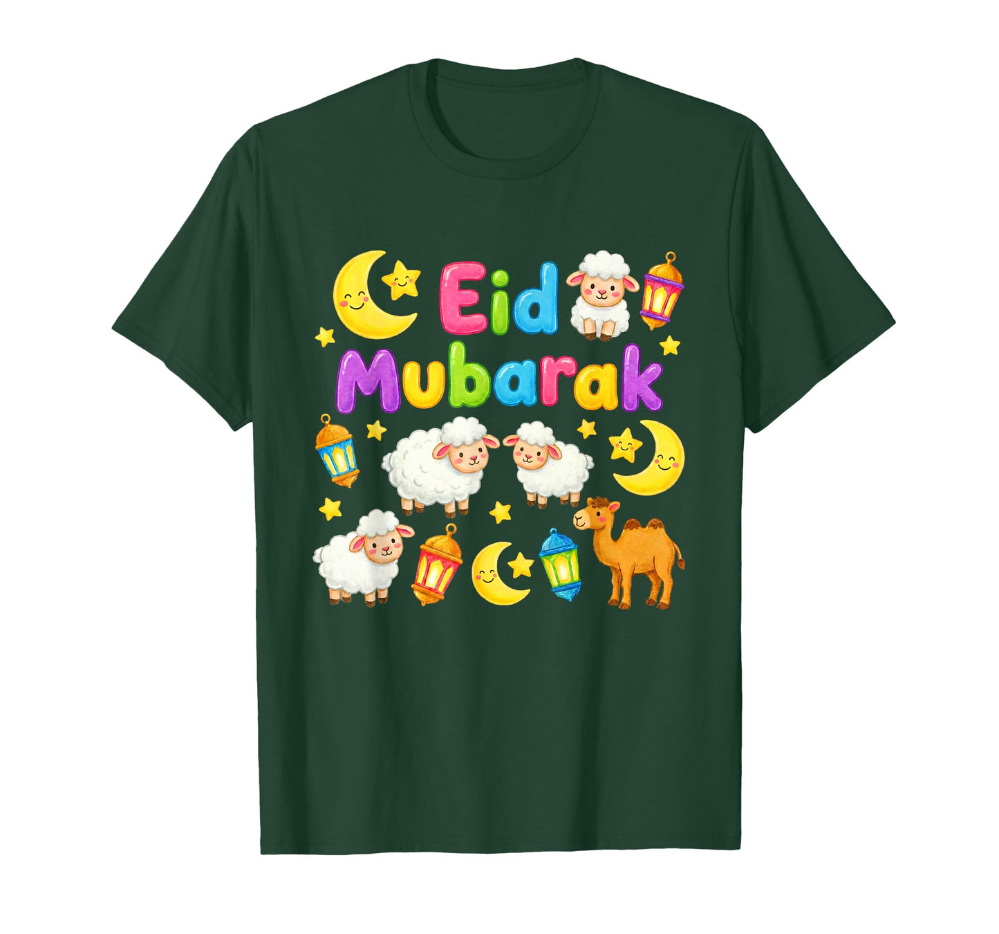 Happy Eid Mubarak for Muslim Kids Eid al Fitr/al Adha Boys T-Shirt