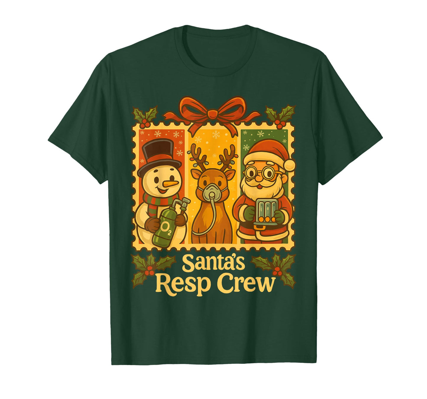Christmas Respiratory Therapy Crew Xmas RT Nurse T-Shirt