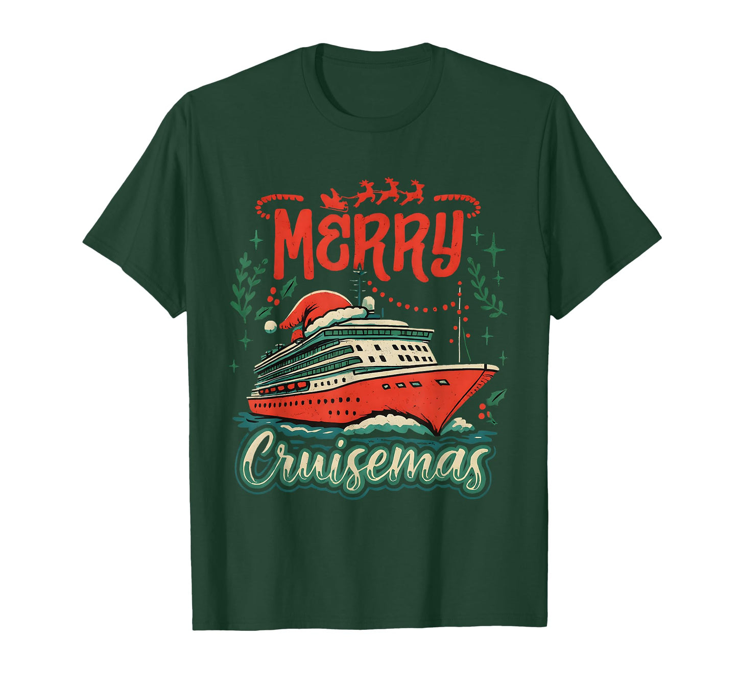 Funny Merry Cruisemas Holiday Cruise Vacation T-Shirt