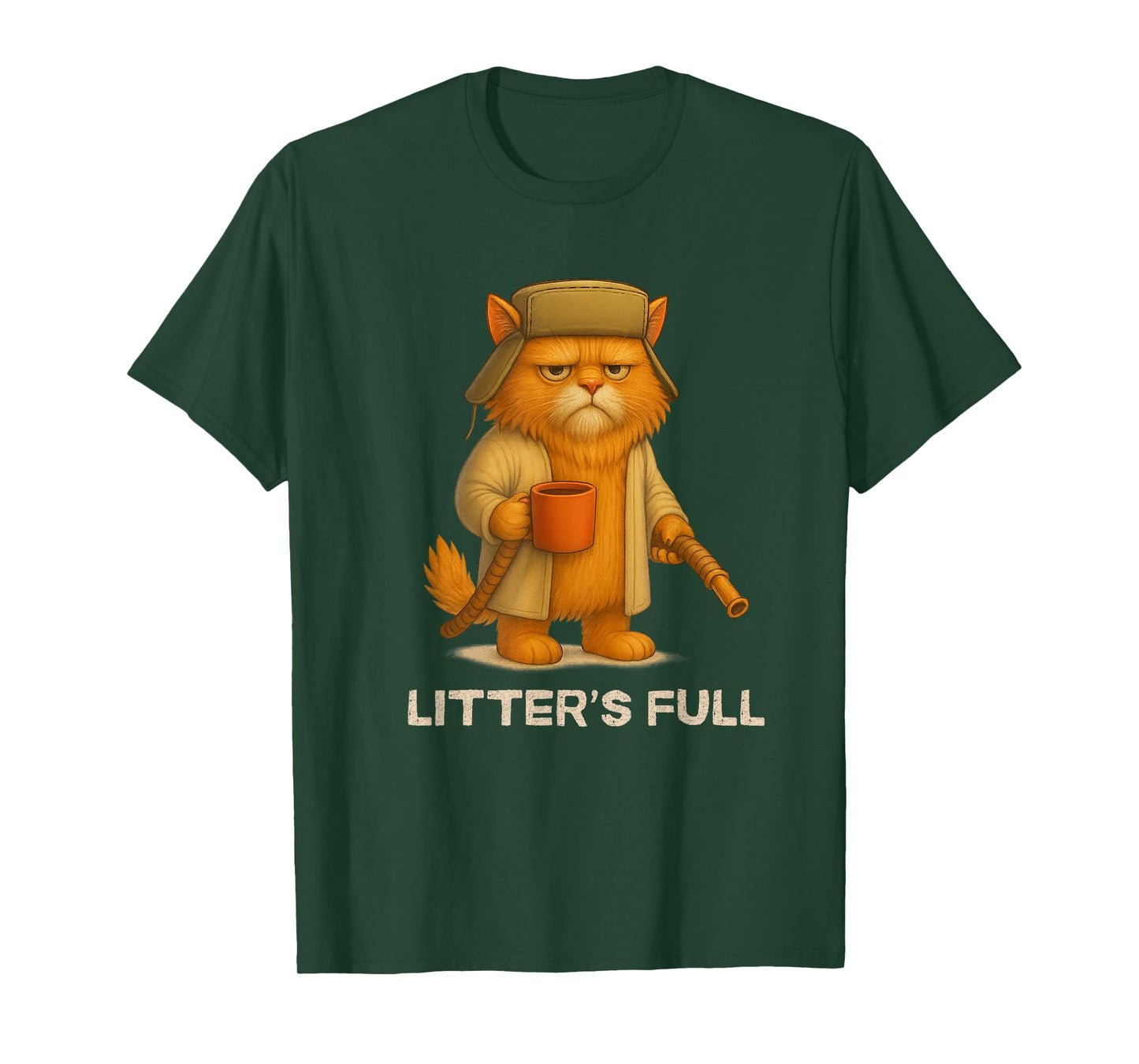 Litter’s Full Funny Cat Parody Lovers Christmas Xmas T-Shirt
