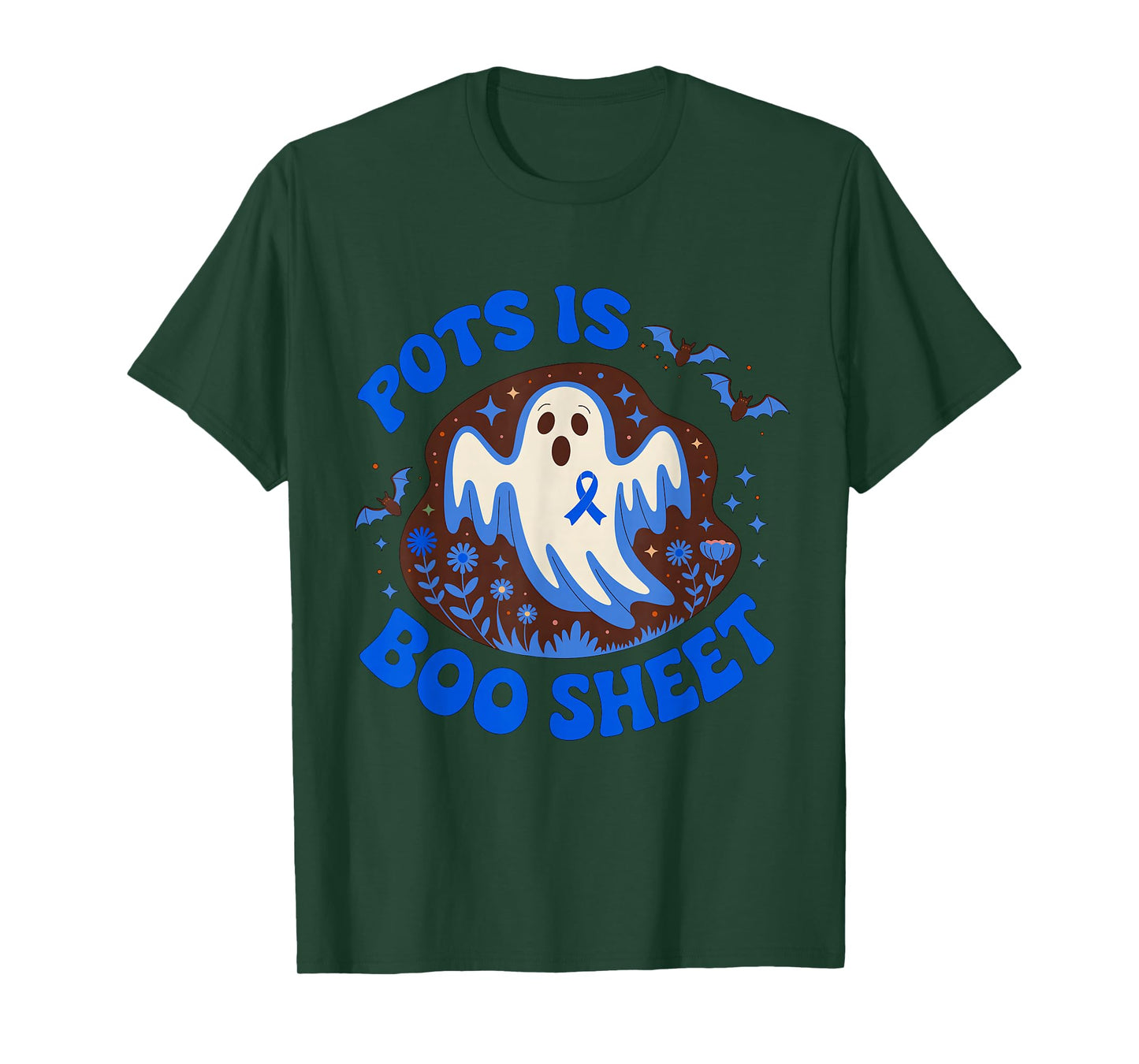 Postural orthostatic tachycardia Syndrome Boo Sheet Ghost T-Shirt