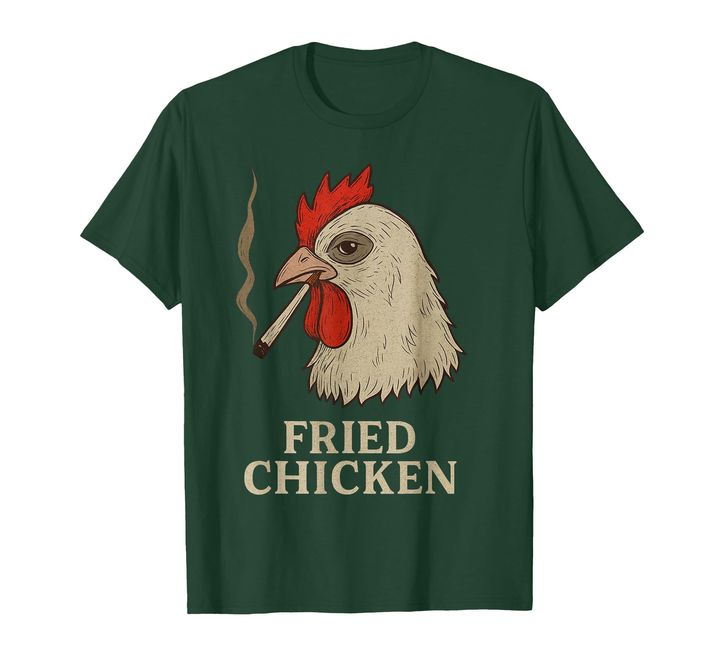 Weed Meme Funny Fried Chicken 420 Smoking Marijuana T-Shirt