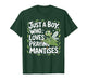 Just A Boy Who Loves Praying Mantises Insect Lover T-Shirt